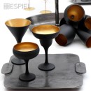 DIS. MAYA BLACK GOLD ΠΟΤΗΡΙ MARTINI ''ΚΩΝΙΚΟ'' ΜΑΥΡΟ-ΧΡΥΣΟ MAT 250CC 10,5Χ17,5ΕΚ | Συσκευασία 6 τμχ