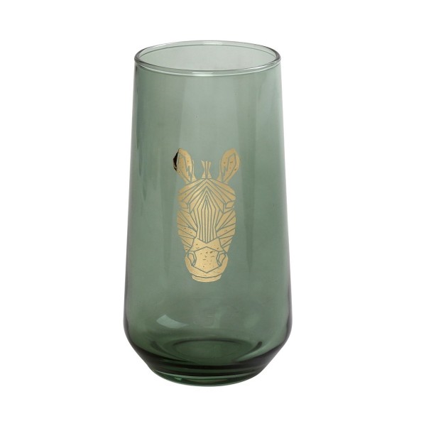 DIS. JUNGLE ZEBRA ΠΡΑΣΙΝΟ ΠΟΤΗΡΙ ΝΕΡΟΥ 470ML 7,8X14,8EK | Συσκευασία 6 τμχ