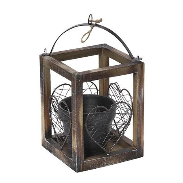 ΓΛΑΣΤΡΑΚΙ ΣΕ ΞΥΛΙΝΟ ΦΑΝΑΡΙ ''ΚΑΡΔΙΑ'' 16.5ΕΚ | Συσκευασία 2 τμχ