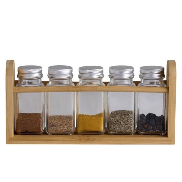 DIS.DAY ΣΕΤ ΑΠΟΘΗΚΕΥΣΗΣ ΜΠΑΧΑΡΙΚΩΝ 5ΤΜΧ BAMBOO | Συσκευασία 12 τμχ