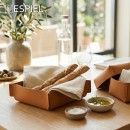 ΚΑΛΑΘΙ ΤΕΤΡΑΓΩΝO ΚΑΦΕ ΔΕΡΜΑΤΙΝO 18Χ18Χ8ΕΚ | Συσκευασία 4 τμχ