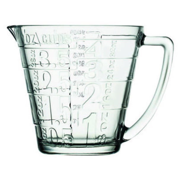 BASIC MEASURING CUP 1165CC H:14CM D:18.3CM P/240 OB6/PR.BC. (smC) | Συσκευασία 6 τμχ