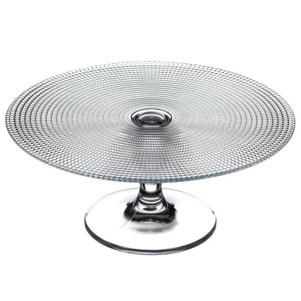 DIS. PATISSERIE FOOTED PLATE EMPOSSED H: 11,2 D: 28CM P/64 GB1.OB4
