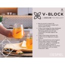 DIS. V-BLOCK CASABLANCA TEMPERED JUICE 140CC 7.6CM P/1728 GB6.OB24… | Συσκευασία 6 τμχ