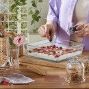 UP.OR. BORCAM SQUARE TRAY 4100ML TEMP. H:6,5 D:28,7CM P/108 GB1.OB6