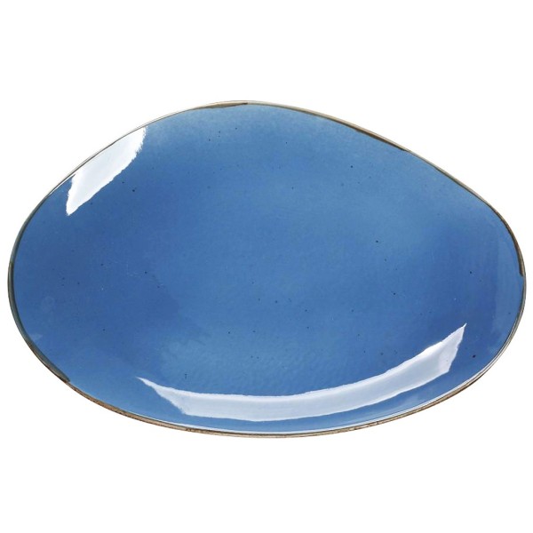 TERRA BLUE ΠΙΑΤΕΛΑ ΟΒΑΛ 36χ24.5χ2.5ΕΚ | Συσκευασία 6 τμχ