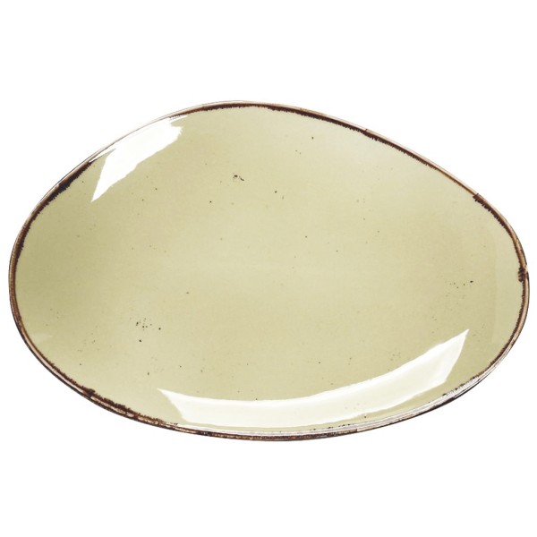 DIS. TERRA GREEN ΠΙΑΤΕΛΑ ΟΒΑΛ 36χ24.5χ2.5ΕΚ | Συσκευασία 6 τμχ