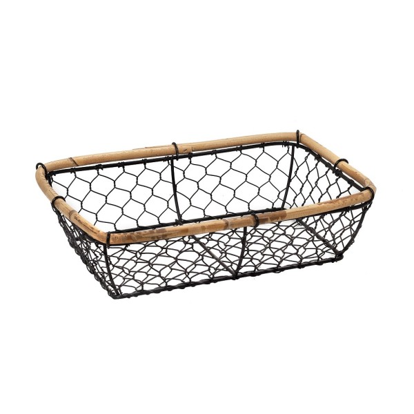 ΚΑΛΑΘΙ ΜΕΤΑΛ. ΜΑΥΡΟ ΟΡΘΟΓ. 36Χ26Χ9ΕΚ | Συσκευασία 2 τμχ