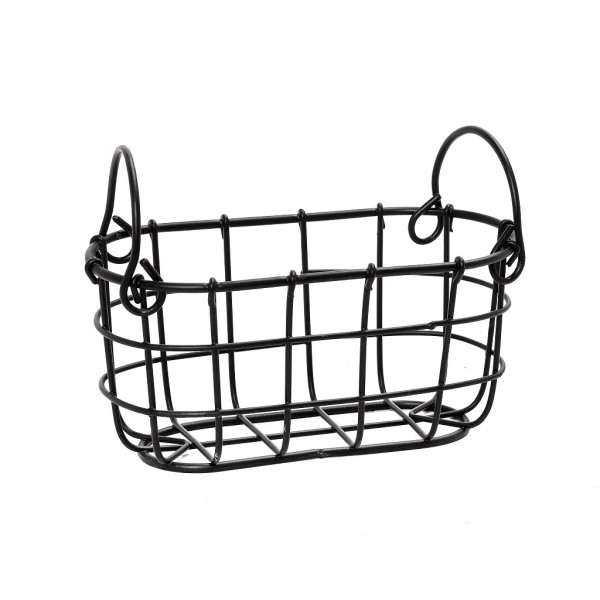 ΚΑΛΑΘΙ ΜΕΤΑΛ. ΜΑΥΡΟ 19,5Χ9,5Χ9ΕΚ | Συσκευασία 4 τμχ