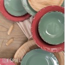 DIS. LIANA ΠΙΑΤΟ ΒΑΘΥ ΣΚ. ΡΟΖ ΜΕ ΚΑΦΕ RIM 23ΕΚ (smA) | Συσκευασία 6 τμχ