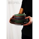 DIS. LIANA ΠΙΑΤΟ ΒΑΘΥ ΣΚ. ΡΟΖ ΜΕ ΚΑΦΕ RIM 23ΕΚ (smA) | Συσκευασία 6 τμχ