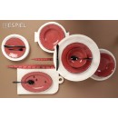 DIS. LIANA ΣΑΛΑΤΙΕΡΑ ΣΚ, ΡΟΖ ΜΕ ΚΑΦΕ RIM 25ΕΚ (smA) | Συσκευασία 6 τμχ