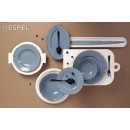 DIS. LIANA ΣΑΛΑΤΙΕΡΑ ΓΑΛΑΖΙΑ ΜΕ ΚΑΦΕ RIM 25ΕΚ (smA) | Συσκευασία 6 τμχ