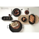 ΔΟΧΕΙΟ ΟΒΑΛ  ΜΕΤΑΛ. ΜΕ ΛΑΒΕΣ ΜΑΥΡΟ 21(23 INCL. HANDLES)X13X5.5CM (smA) | Συσκευασία 6 τμχ