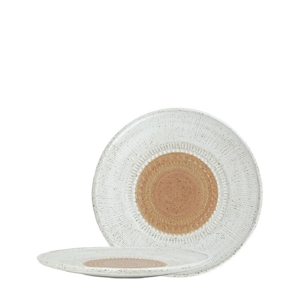 AZTEC ΠΙΑΤΟ ΡΗΧΟ ΑΝΑΓΛΥΦΟ ΛΕΥΚΟ-ΚΑΦΕ 20,5Χ1,5ΕΚ | Συσκευασία 6 τμχ