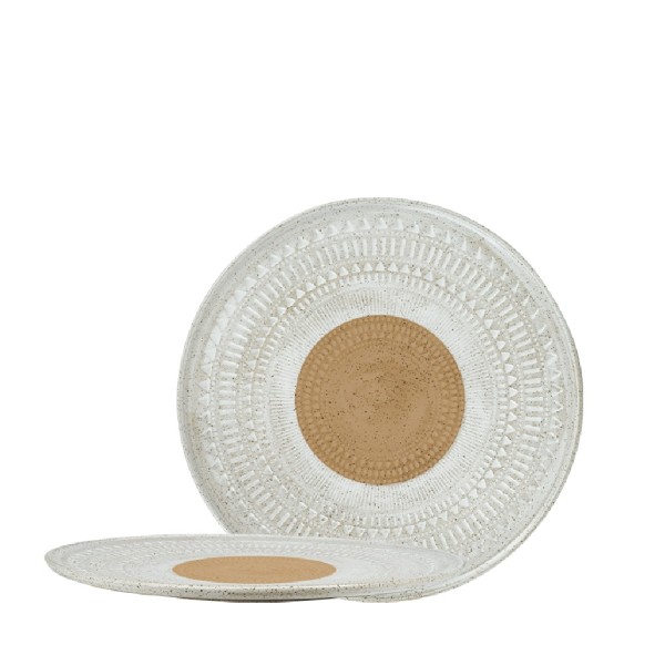 AZTEC ΠΙΑΤΟ ΡΗΧΟ ΑΝΑΓΛΥΦΟ ΛΕΥΚΟ-ΚΑΦΕ 27,3Χ1,5ΕΚ | Συσκευασία 6 τμχ