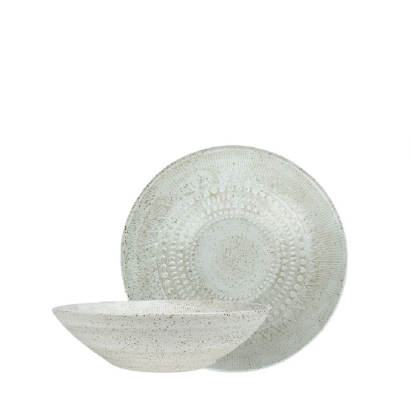 AZTEC ΠΙΑΤΟ ΒΑΘΥ ΑΝΑΓΛΥΦΟ ΛΕΥΚΟ 23Χ6 ΕΚ | Συσκευασία 2 τμχ