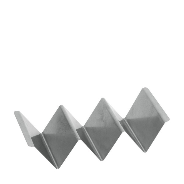 SNOW GREY TACO HOLDER SS 18/0 19,8Χ10Χ4,7ΕΚ. | Συσκευασία 3 τμχ