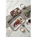 SNOW GREY ΠΙΑΤΟ ΟΡΘΟΓ SS. 18/10 33Χ16,5Χ1,5ΕΚ. | Συσκευασία 2 τμχ