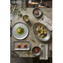 SNOW GREY ΠΙΑΤΟ ΡΗΧΟ ΣΤΡΟΓΓ. SS 18/10 19Χ19Χ1ΕΚ. | Συσκευασία 4 τμχ