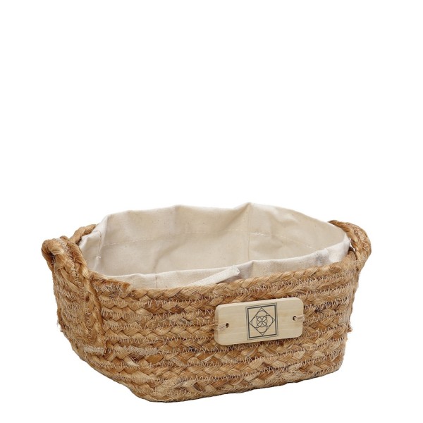 DIS. ΚΑΛΑΘΙ ΤΕΤΡΑΓ. ΛΑΒΕΣ ΓΙΟΥΤΑ ΜΕ ΥΦΑΣΜΑ COTTON 17Χ17X9EK | Συσκευασία 2 τμχ