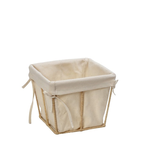 DIS. ΚΑΛΑΘΙ ΤΕΤΡΑΓ. COTTON ΜΕ ΨΑΘΙΝΟ STAND 12X12X9,5EK | Συσκευασία 2 τμχ