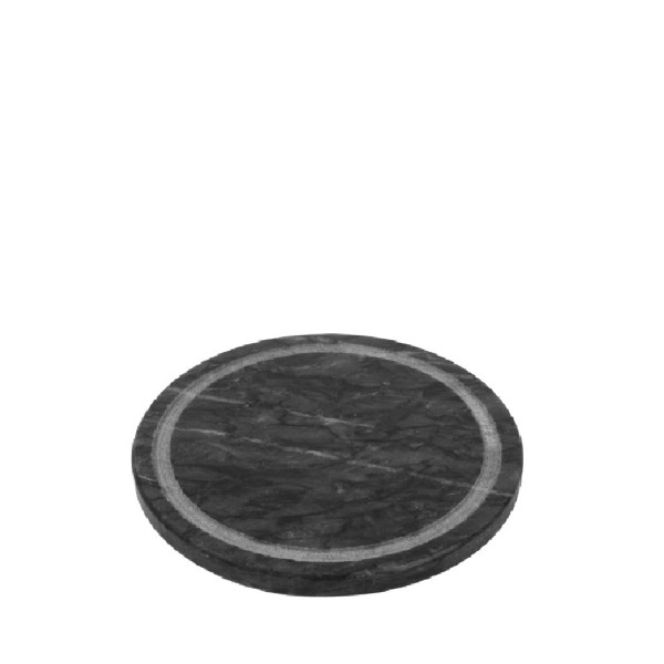 ΣΤΡΟΓΓΥΛΟ ΜΑΥΡΟ ΠΙΑΤΟ ΜΕ ΑΥΛΑΚΙ ΑΠΌ ΜΑΡΜΑΡΟ  15Χ1ΕΚ | Συσκευασία 3 τμχ