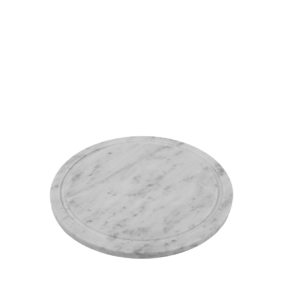 ΣΤΡΟΓΓΥΛΟ ΛΕΥΚΟ ΠΙΑΤΟ ΜΕ ΑΥΛΑΚΙ ΑΠΌ ΜΑΡΜΑΡΟ  20Χ1ΕΚ | Συσκευασία 2 τμχ