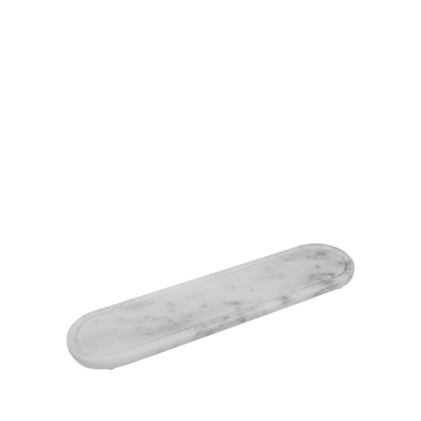 ΟΡΘΟΓΩΝΙΟΣ ΛΕΥΚΟΣ ΔΙΣΚΟΣ ΜΕ ΑΥΛΑΚΙ ΑΠΌ ΜΑΡΜΑΡΟ 25x9x1ΕΚ | Συσκευασία 3 τμχ