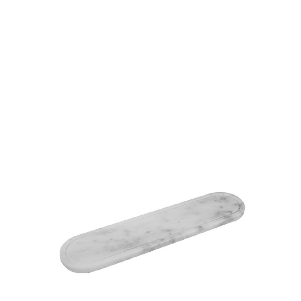 ΟΡΘΟΓΩΝΙΟΣ ΛΕΥΚΟΣ ΔΙΣΚΟΣ ΜΕ ΑΥΛΑΚΙ ΑΠΌ ΜΑΡΜΑΡΟ 20x7x1ΕΚ | Συσκευασία 4 τμχ