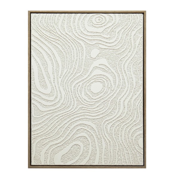 ΠΙΝΑΚΑΣ ΣΕ 3D ΚΑΜΒΑ ΛΕΥΚΟ PVC/MDF 45Χ60ΕΚ