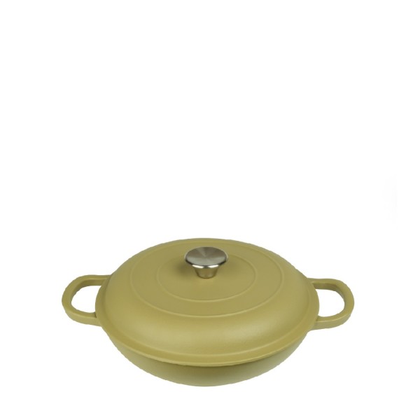 VOLCANO ΚΑΤΣΑΡΟΛΑ ΡΗΧΗ CAST-IRON ΧΑΚΙ ΜΕ ENAMEL 3200ML 30ΕΚ.
