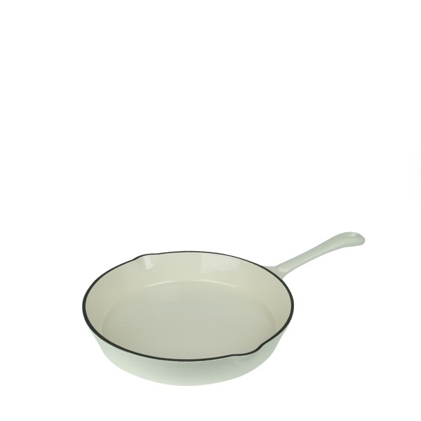 VOLCANO ΤΗΓΑΝΙ CAST-IRON ΛΕΥΚΟ ΜΕ ENAMEL 15ΕΚ. | Συσκευασία 2 τμχ