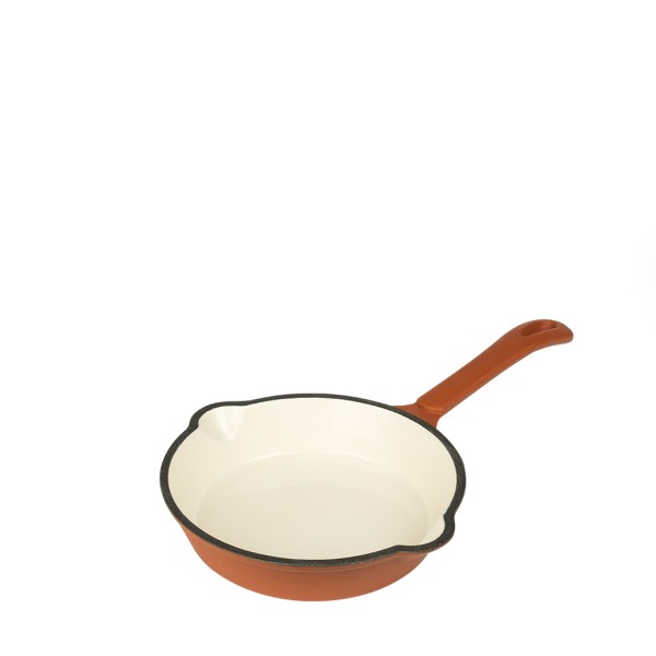 VOLCANO ΤΗΓΑΝΙ CAST-IRON ΚΕΡΑΜΙΔΙ ΜΕ ENAMEL 15ΕΚ. | Συσκευασία 2 τμχ