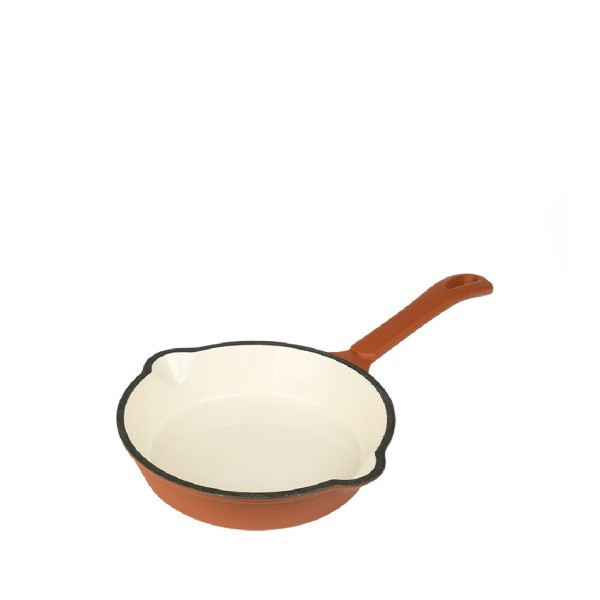 VOLCANO ΤΗΓΑΝΙ CAST-IRON ΚΕΡΑΜΙΔΙ ΜΕ ENAMEL 20ΕΚ. | Συσκευασία 2 τμχ
