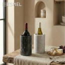 WINE COOLER ΜΑΡΜΑΡ. ΛΕΥΚΟ 13Χ13Χ18ΕΚ