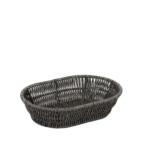 ΨΩΜΙΕΡΑ SYNTH. RATTAN ΟΒΑΛ S ΓΚΡΙ 22Χ14Χ5ΕΚ (smA) | Συσκευασία 6 τμχ