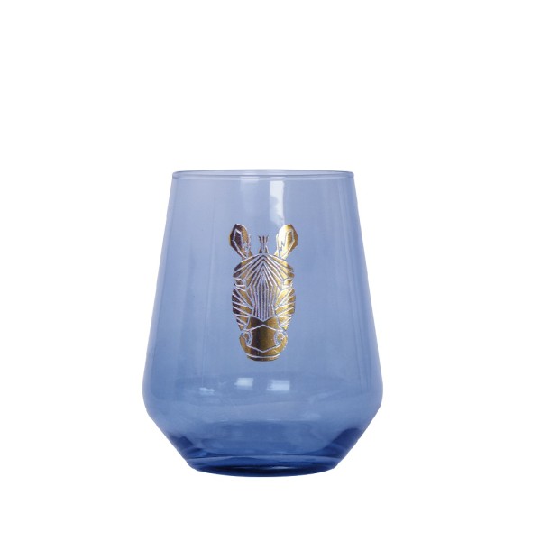DIS. JUNGLE ZEBRA ΜΠΛΕ ΠΟΤΗΡΙ ΟΥΙΣΚΙ 425ML 8,9X11EK | Συσκευασία 6 τμχ