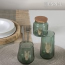 DIS. JUNGLE ZEBRA ΠΡΑΣΙΝΟ ΔΟΧΕΙΟ ΜΕ ΚΑΠΑΚΙ 890ML 10X14,5EK | Συσκευασία 4 τμχ