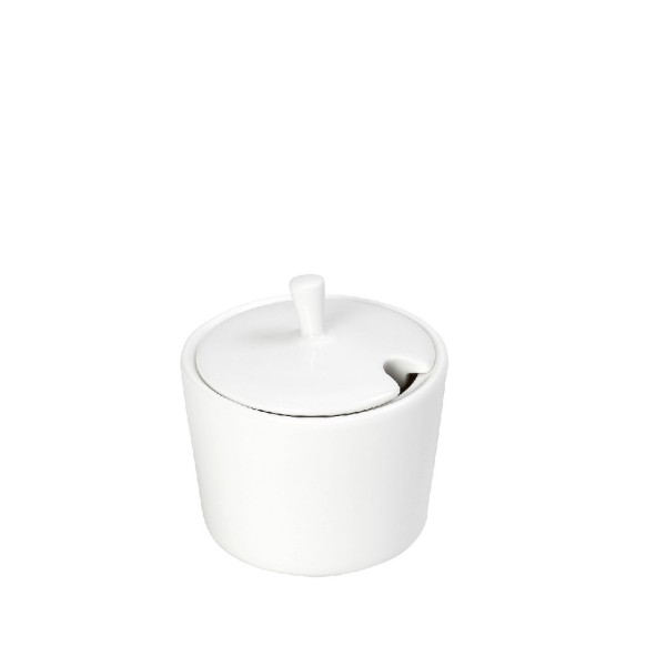 SIDERS IVORY ΔΟΧΕΙΟ ΜΕ ΚΑΠΑΚΙ 200ML 8,8X8,8X10CM | Συσκευασία 6 τμχ