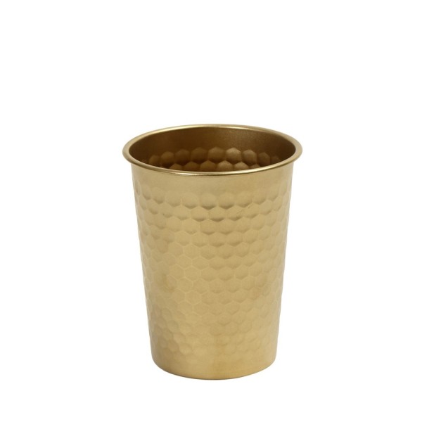 ANTIQUE STONEWASH GOLD ΠΟΤΗΡΙ ΣΦΥΡΗΛΑΤΟ 350ML SS 18/10 8,3Χ8,3Χ10ΕΚ. | Συσκευασία 4 τμχ