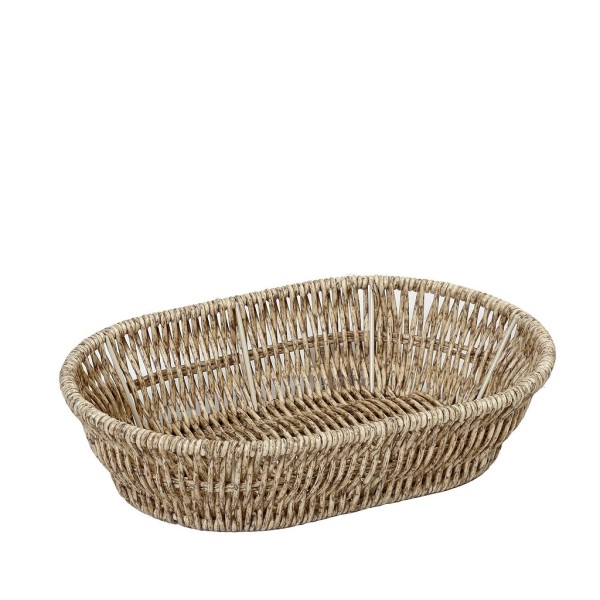 ΨΩΜΙΕΡΑ SYNTH. RATTAN ΟΒΑΛ L ΜΠΕΖ 28Χ20Χ7ΕΚ (smA) | Συσκευασία 6 τμχ
