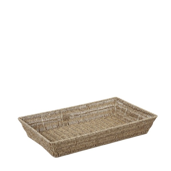 ΚΑΛΑΘΙ SYNTH. RATTAN GN1/2 ΜΠΕΖ 32,5Χ26,5Χ10ΕΚ  (smA) | Συσκευασία 3 τμχ