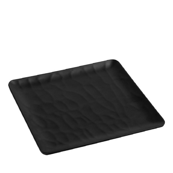 BLACK  ΠΙΑΤΟ ΡΗΧΟ ΤΕΤΡΑΓ. 26ΕΚ WAVY MATTE ΜΕΛΑΜΙΝΗΣ  (smA) | Συσκευασία 6 τμχ