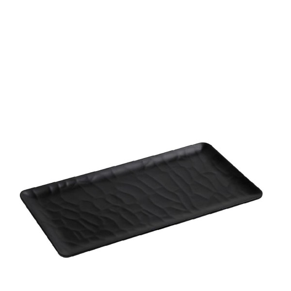 BLACK ΔΙΣΚΟΣ ΜΠΟΥΦΕ GN1/3 32,5Χ17,6ΕΚ WAVY MATTE ΜΕΛΑΜΙΝΗΣ | Συσκευασία 6 τμχ