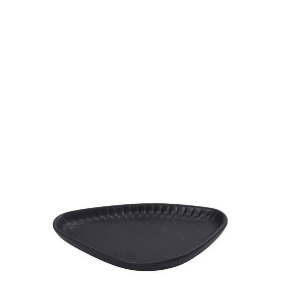 DIS. GOBI BLACK SAND HANDMADE ΠΙΑΤΑΚΙ ΤΡΙΓΩΝ. ΜΑΥΡΟ ΜΑΤ 15Χ8,5Χ2ΕΚ | Συσκευασία 6 τμχ