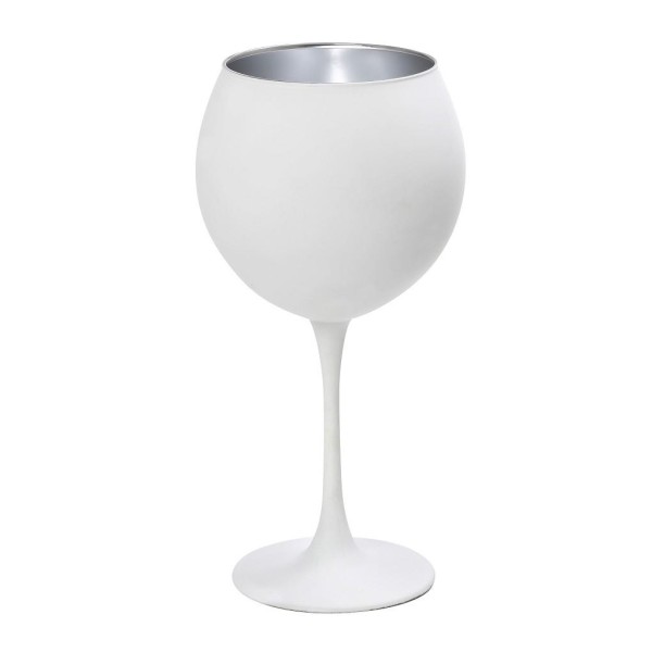 DIS. MAYA WHITE SILVER ΠΟΤΗΡΙ ΚΡΑΣΙΟΥ ΛΕΥΚΟ-ΑΣΗΜΙ ΜΑΤ 655CC 8,5Χ21,5ΕΚ | Συσκευασία 6 τμχ