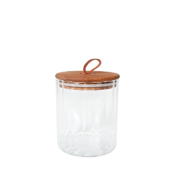 ΔΟΧΕΙΟ BOROSILICATE ΣΤΡΟΓΓ. OPTIC ΜΕ ΚΑΠΑΚΙ ΑΚΑΚΙΑΣ 290ML 8,2X9,1ΕΚ | Συσκευασία 6 τμχ