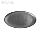 ANTIQUE STONEWASH GREY ΠΙΑΤΟ ΟΒΑΛ SS 18/10 22Χ12Χ1ΕΚ. | Συσκευασία 6 τμχ