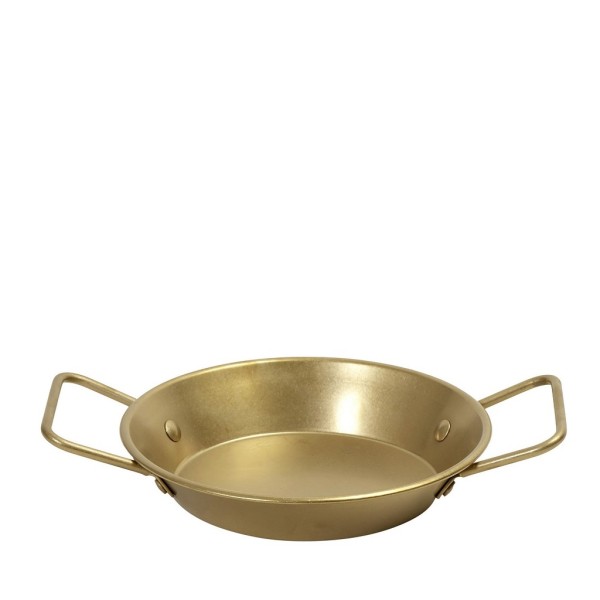 ANTIQUE STONEWASH GOLD ΣΑΓΑΝΑΚΙ ΜΕ ΛΑΒΕΣ SS 18/2 D: 25 (INCL. HANDLE 33.5CM) H: 5,5CM | Συσκευασία 2 τμχ